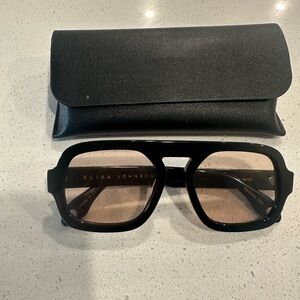 Elisa Johnson Black Sunglasses with Case